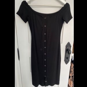 Privacy Please Button Up Tshirt Dress
